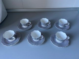 6 Tazas y platos espresso Cristina Oria.