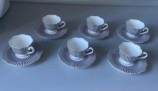 6 Tazas y platos espresso Cristina Oria.