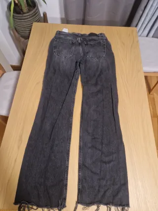 Pull&Bear Vaqueros Negros Talla 36