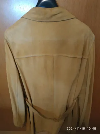 Chaqueta Burberry Piel Beige Mujer