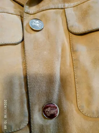 Chaqueta Burberry Piel Beige Mujer