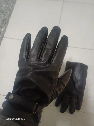 Guanti uomo vera pelle neri