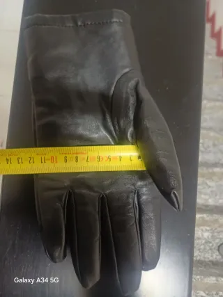 Guanti uomo vera pelle neri