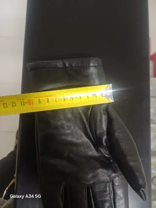 Guanti uomo vera pelle neri
