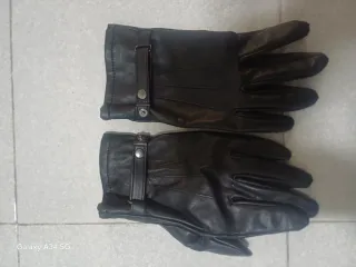 Guanti uomo vera pelle neri