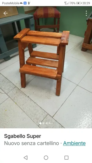 Sgabello Super in legno