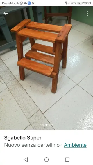 Sgabello Super in legno