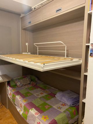 Cama abatible con armario empotrado