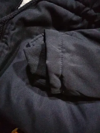 Parka mujer negra capucha borreguito