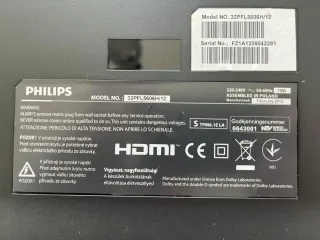 Televisión LED Philips 32 Negra y Plateada