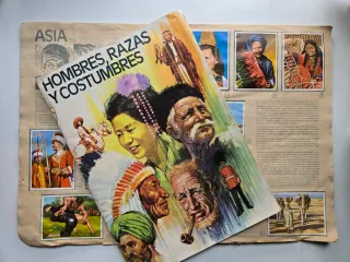 Cromos sueltos album Hombres, Razas y Costumbres
