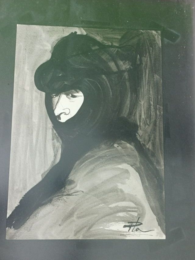 Cuadro firmado Pla - Tinta China