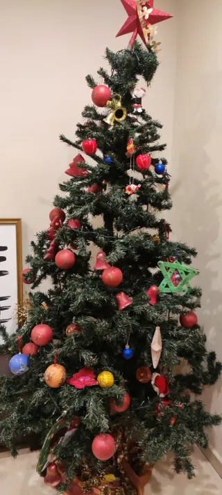 Árbol de Navidad decorado