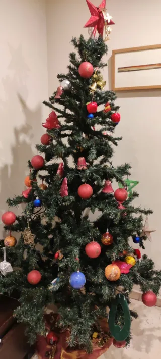 Árbol de Navidad decorado