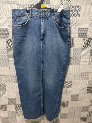 Falda vaquera larga azul Talla L