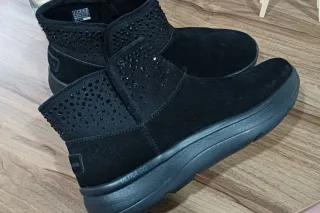 Botas Skechers Mujer Negras con Brillantes