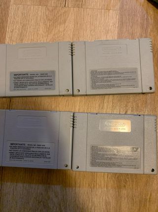 Lote 4 Juegos Super Nintendo SNES