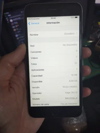 iPhone 6S Plus Apple en su caja