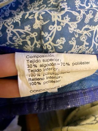 Manta de entretiempo floral 120x165cm