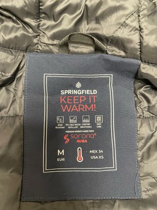 Cazadora Springfield azul corta