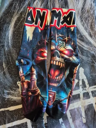 Meias Iron Maiden Caveira Rock