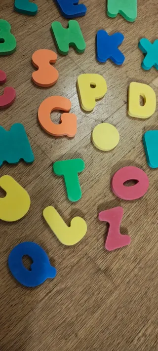 Lettere Gomma Morbida Multicolore