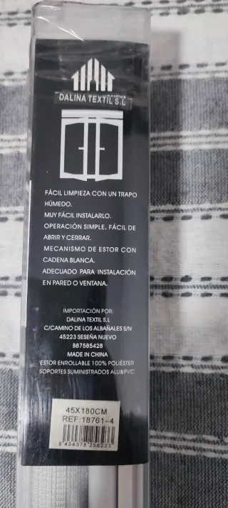 Estores Enrollables ESTOR (Gris y Blanco)