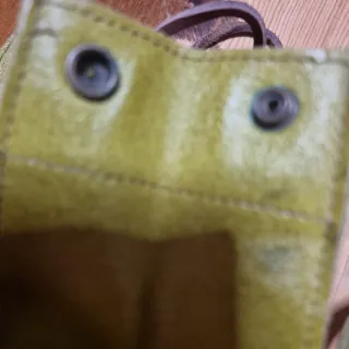 Borsa Diesel verde con stampa grifone