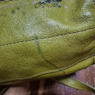Borsa Diesel verde con stampa grifone