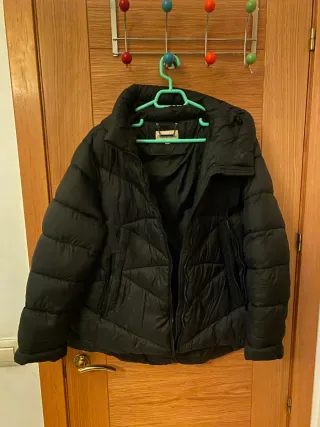 Cazadora Negra Acolchada