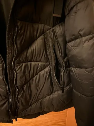 Cazadora Negra Acolchada