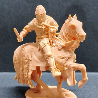 FIGURA MEDIEVAL A CABALLO PRINCIPE