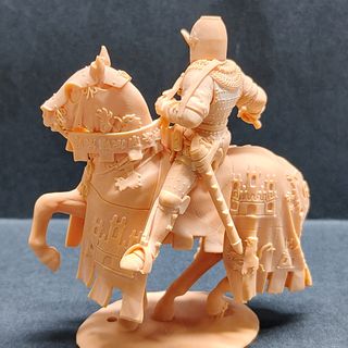 FIGURA MEDIEVAL A CABALLO PRINCIPE