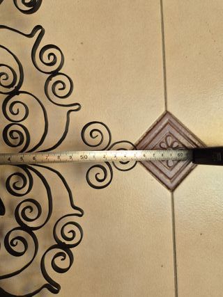 Plato decorativo forja y cerámica