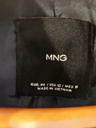 Americana azul marino Mango