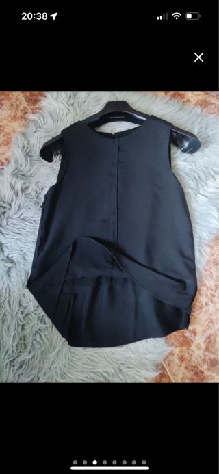 Blusa Zara Negra Vestir