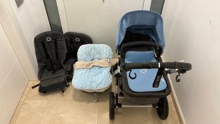 Carrito de bebé Bugaboo color azul, camaleón 3