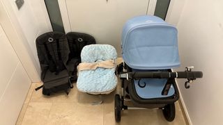 Carrito de bebé Bugaboo color azul, camaleón 3