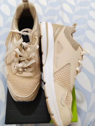 Deportivas Tenth Mujer Talla 38 Beige