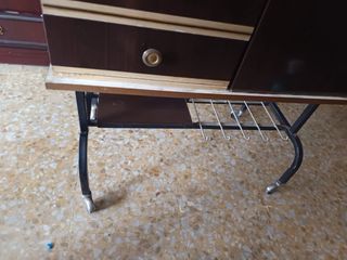 Mueble TV vintage madera y metal