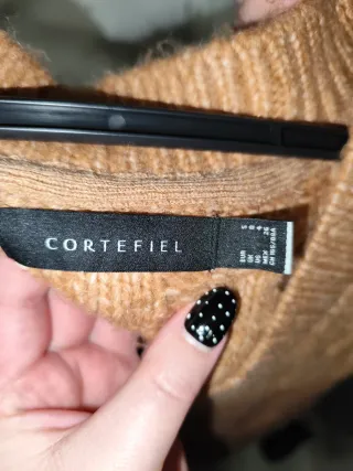 Chaleco de punto Cortefiel marrón