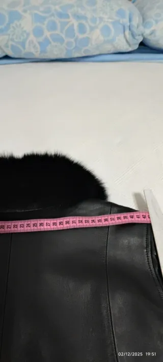 Abrigo de piel Marco Gianotti negro