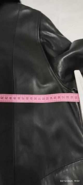 Abrigo de piel Marco Gianotti negro