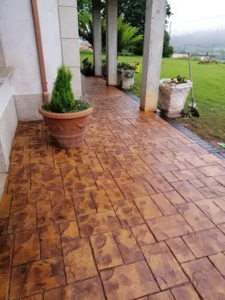 Hormigón impreso y vertical