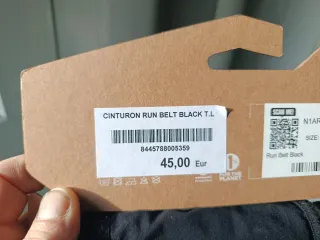 Cinturón running nnormal negro T.L.