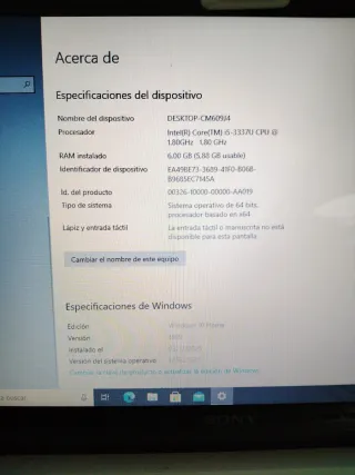 Portátil Sony VAIO