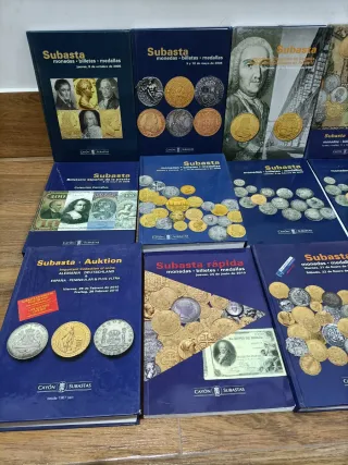 Lote Catálogos Subasta Monedas CAYÓN