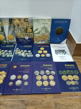 Lote Catálogos Subasta Monedas CAYÓN