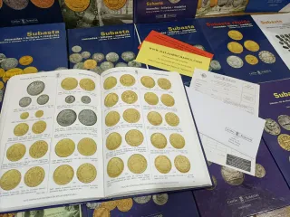 Lote Catálogos Subasta Monedas CAYÓN