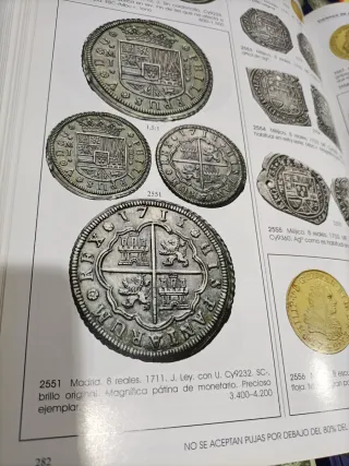 Lote Catálogos Subasta Monedas CAYÓN